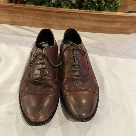 To Boot New York Men’s Brandon Cap Toe Oxford Cognac Leather 12981 US 9.5 M - Picture 2 of 6